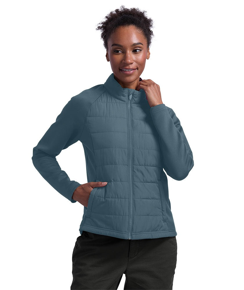 Charles River Women's Lotus Hybrid Puffer Jacket-1