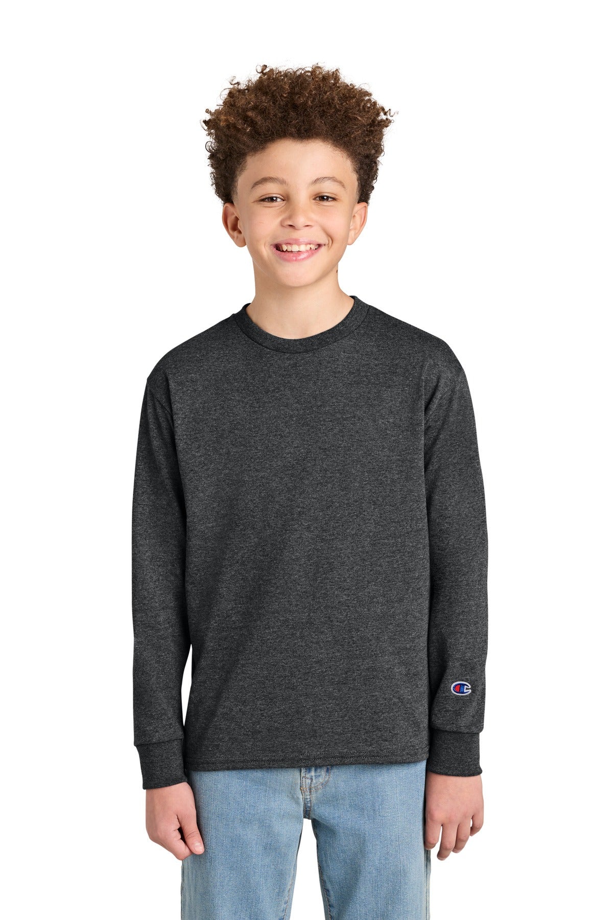 Champion Youth Jersey Long Sleeve Tee CH1751