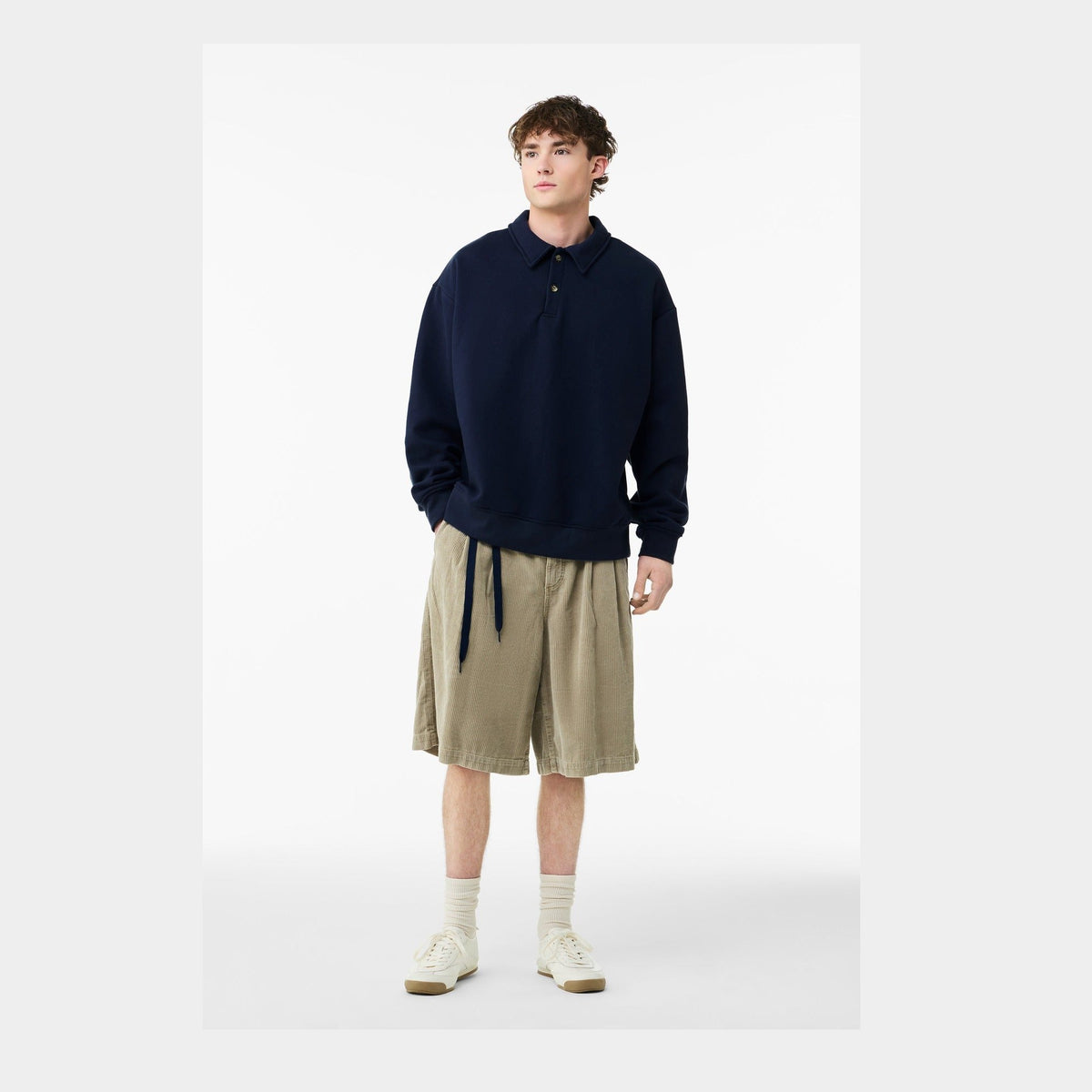Bella + Canvas Men's 10-Ounce Polo Sweatshirt