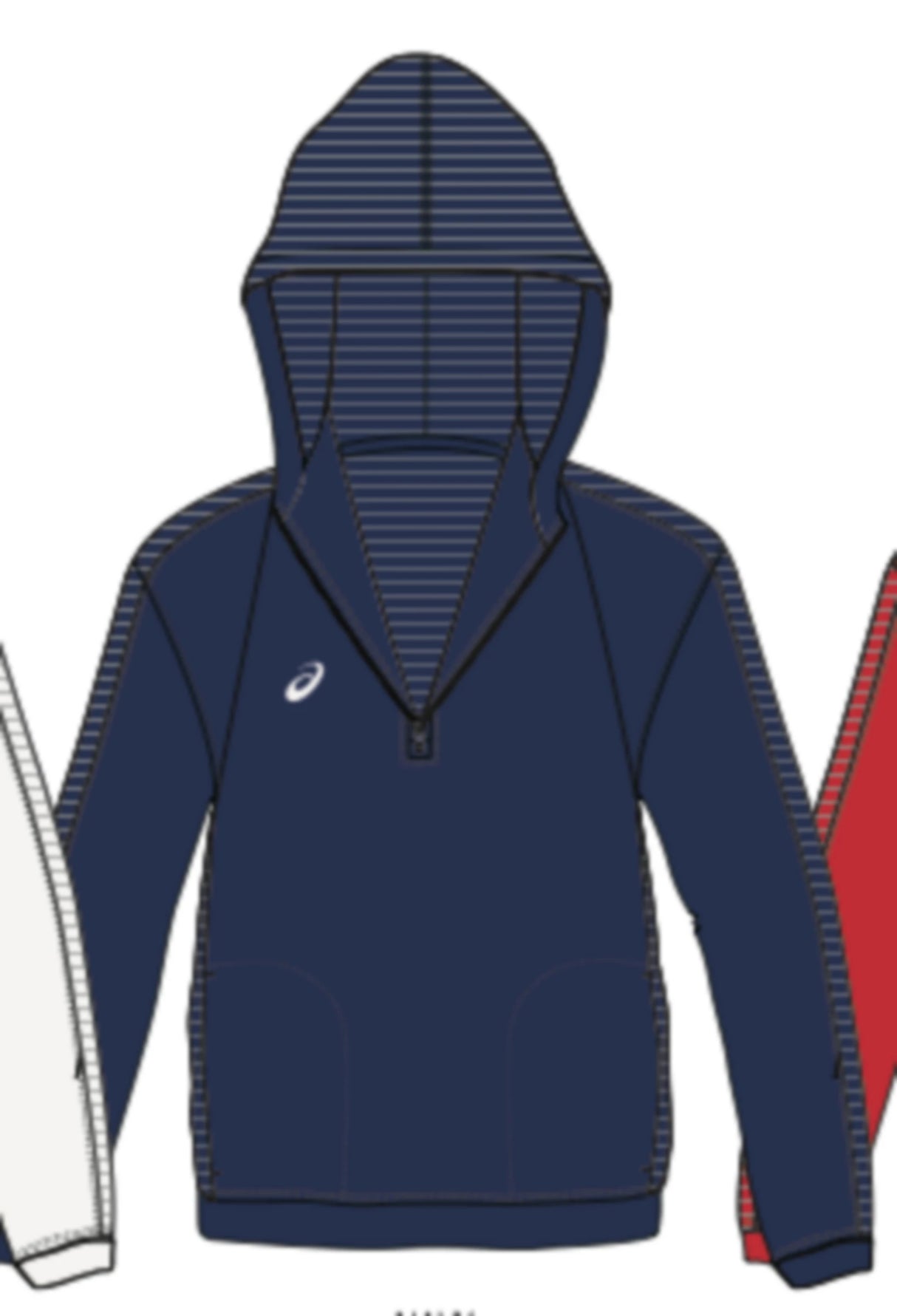 Asics Men's Thermopolis Fleece Team 1/2 Zip Hoody