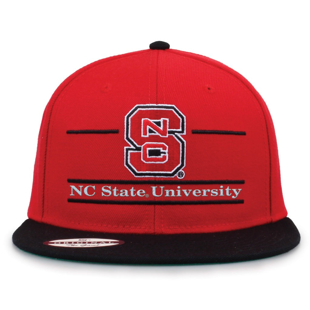 The Game Headwear NC State Flat Brim Snapback Hat