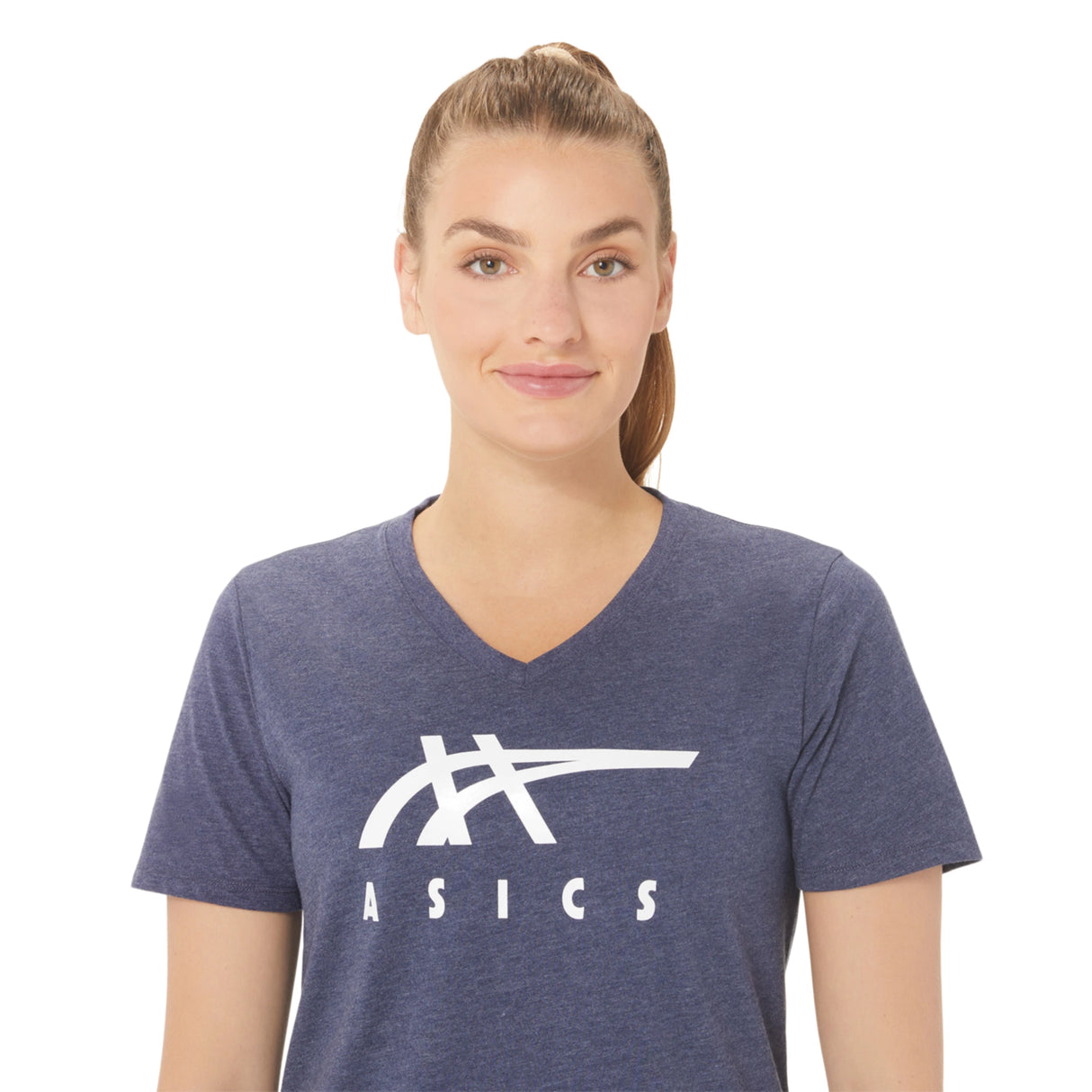 Asics Women's Stripes V Neck-5