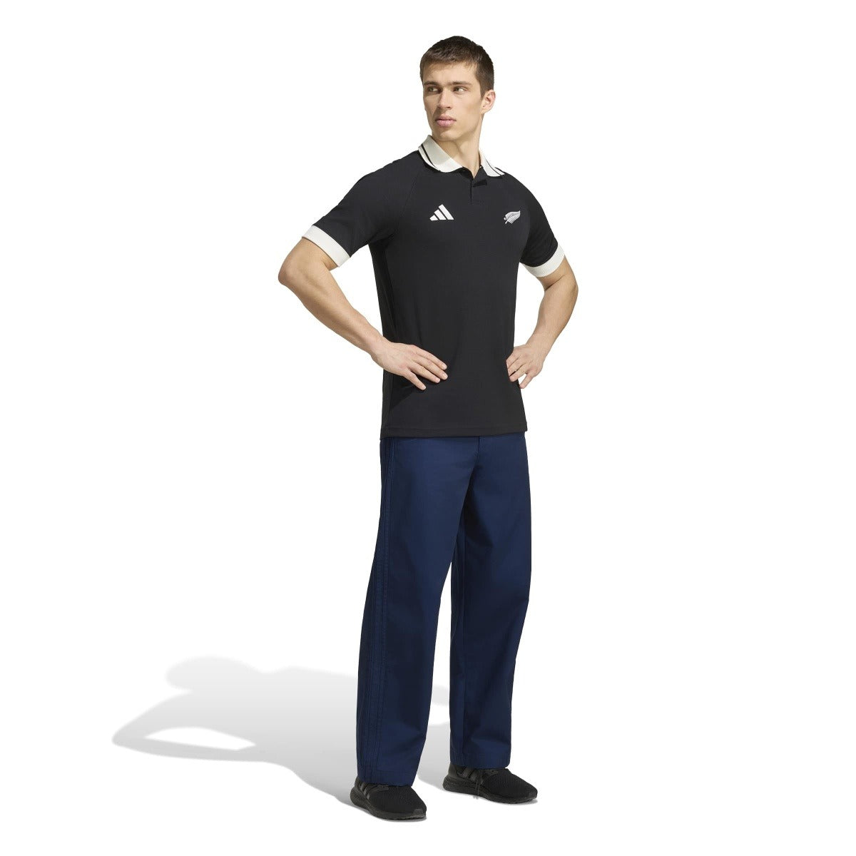 adidas Men's New Zealand Rugby Leisurewear Polo Shirt-3