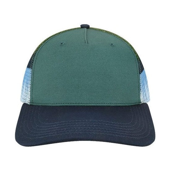 LOCALE Plain Front Five-Panel Trucker Cap-1