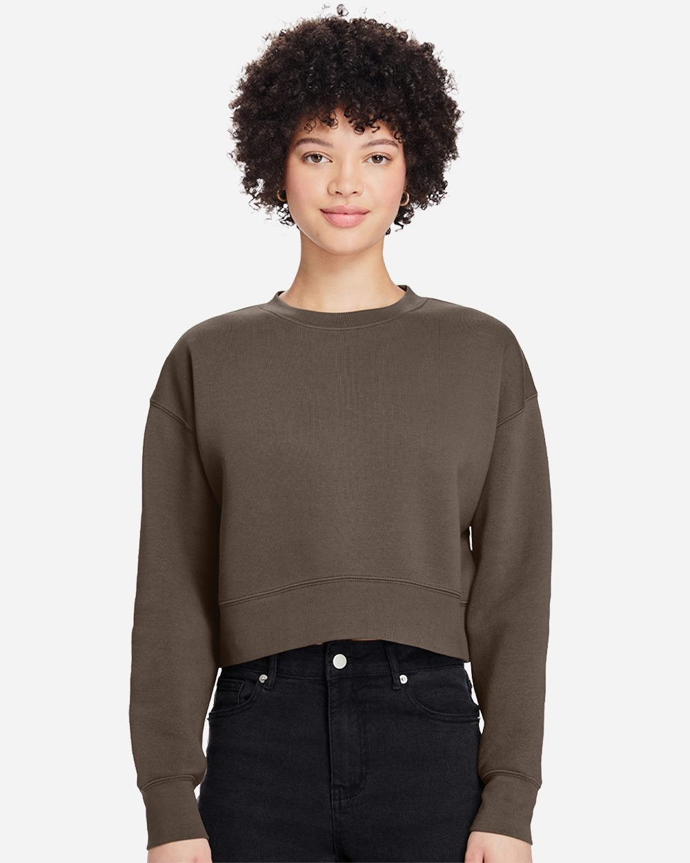 Lane Seven Women's Relaxed Cropped Crewneck Sweatshirt