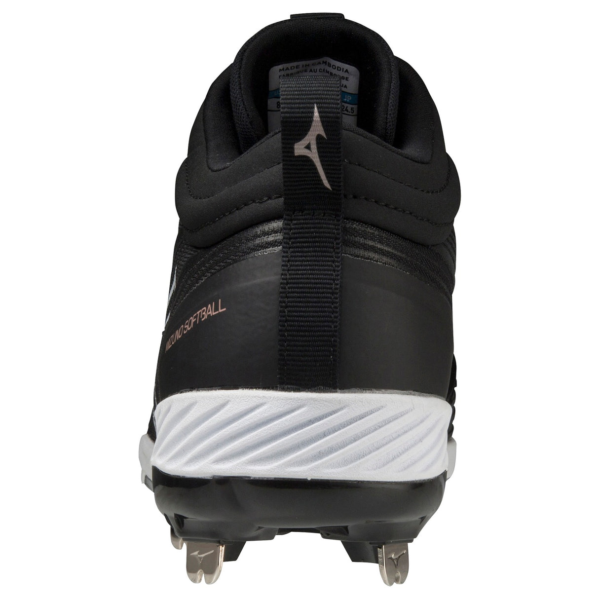 Mizuno Women's Sweep 6 Mid Metal Softball Cleats-5