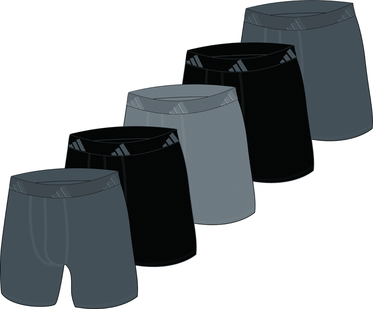 adidas Men's Classic All Day Microfiber 5-Pack Boxer Brief