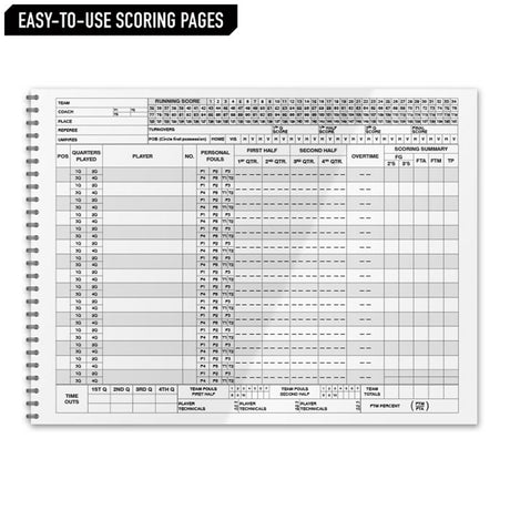 Champro Basketball Scorebook Basketball Accessories All