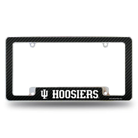 NCAA Indiana Hoosiers All Over Chrome License Plate Frame Fan Gear NCAA Indiana Hoosiers