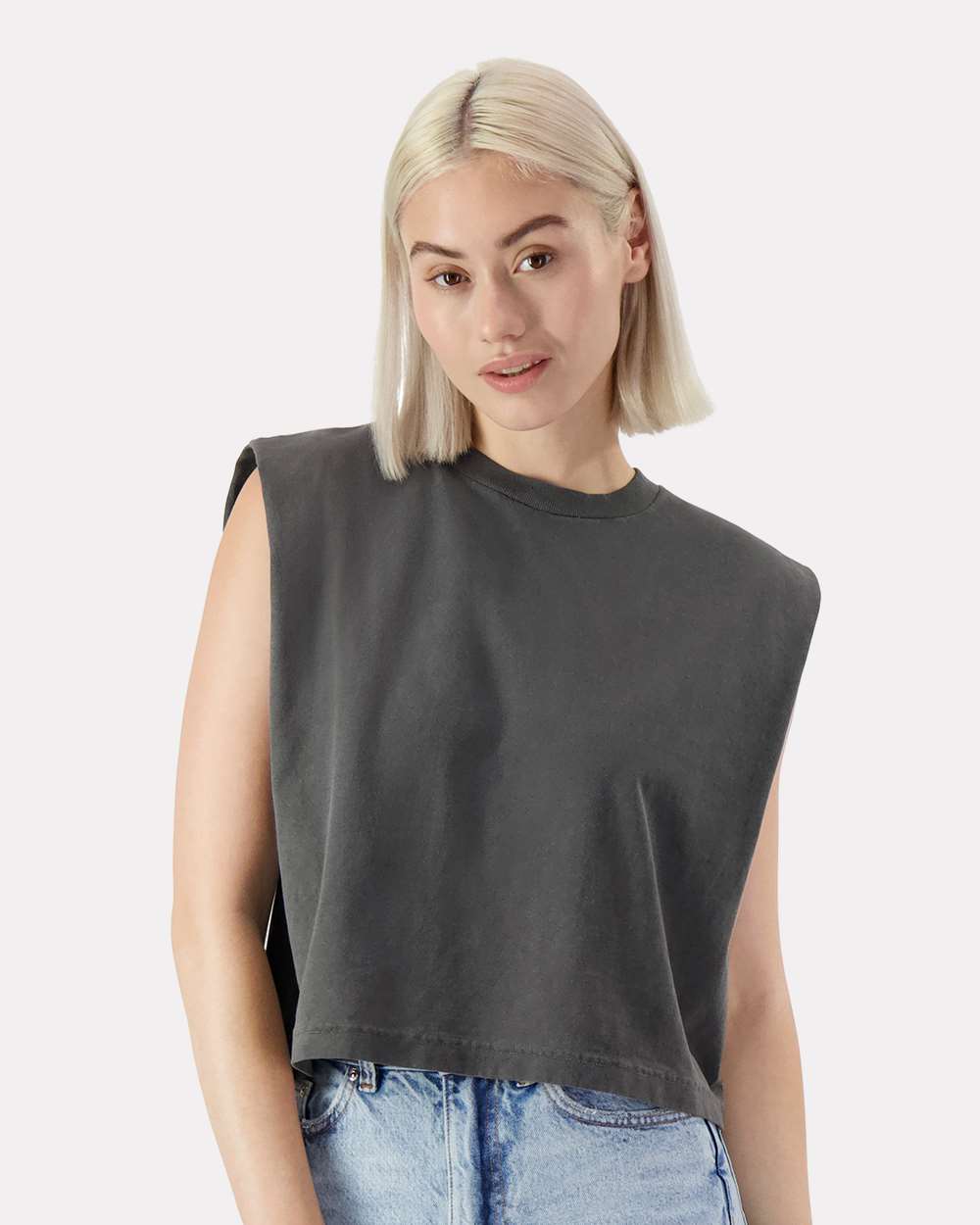 American Apparel Women's Garment Dyed Muscle Tee Womens Apparel Shirts & Tops