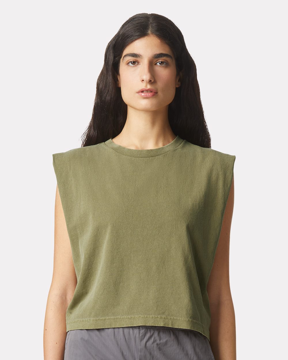 American Apparel Women's Garment Dyed Muscle Tee Womens Apparel Shirts & Tops