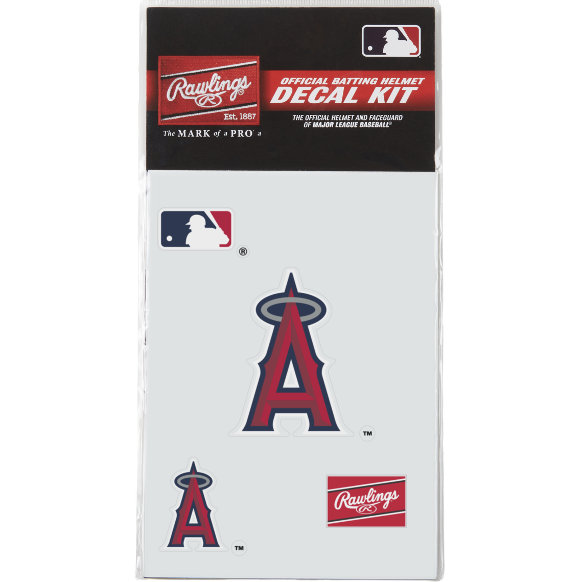 Rawlings MLB Decal Kit Baseball Batting Helmet