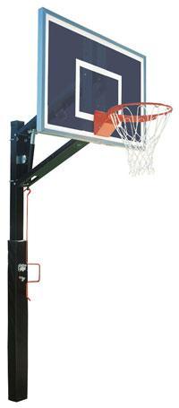 Bison Smoked Lottery Pick ZipCrank 4" Adjustable Basketball System Basketball Equipment All