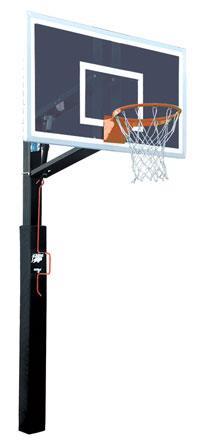 Bison Smoked Four Seasons ZipCrank 5" Adjustable Basketball System Basketball Equipment All