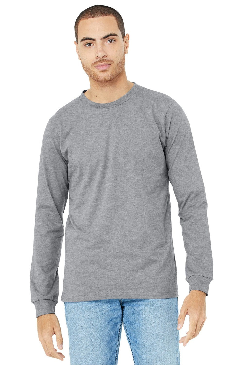 BELLA + CANVAS Men's Jersey Long Sleeve Tee - Plus Mens Apparel Shirts & Tops