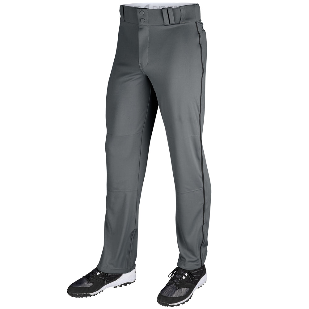 Champro Men's Triple Crown Open Bottom Baseball Pant with Piping Baseball Pants Adult