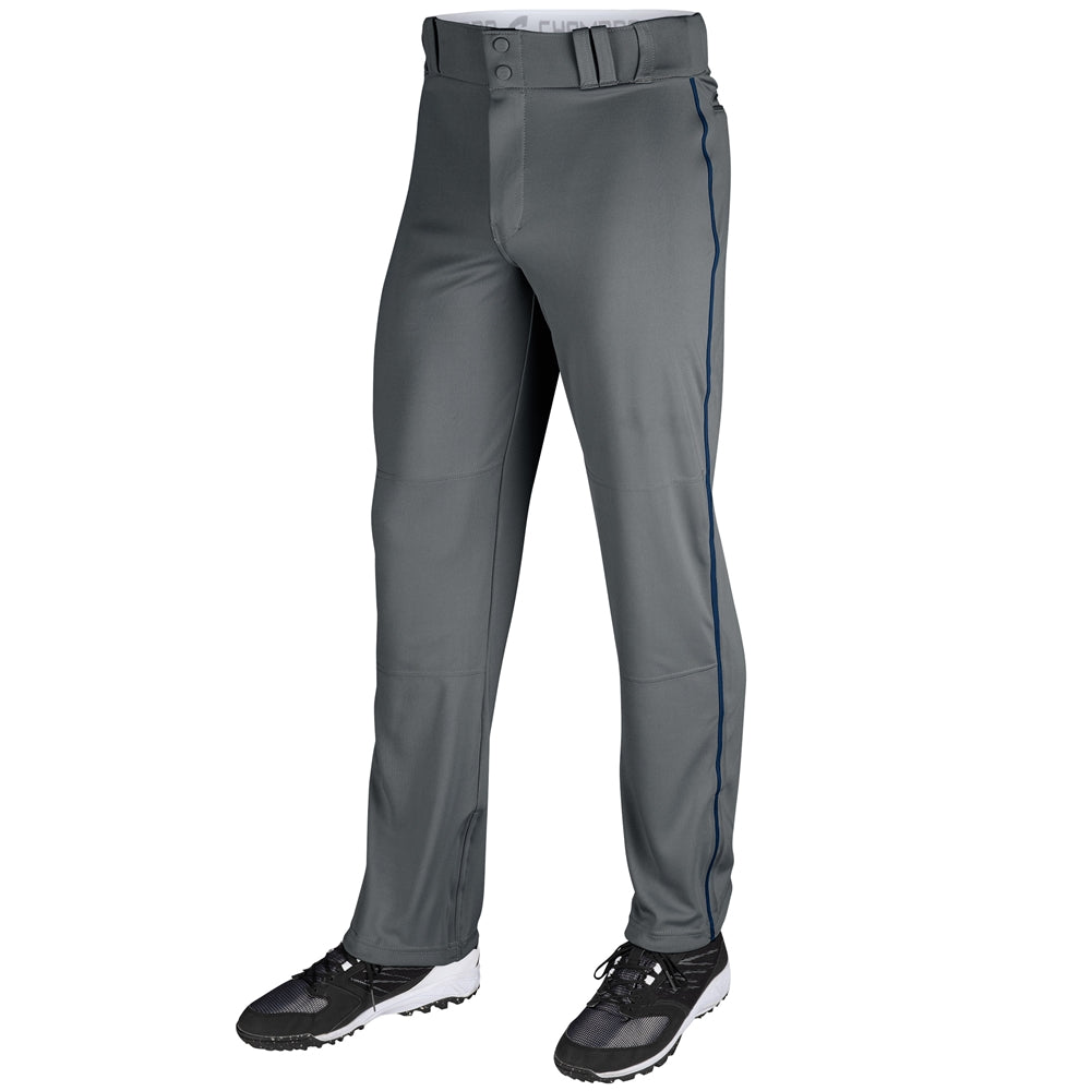 Champro Men's Triple Crown Open Bottom Baseball Pant with Piping Baseball Pants Adult