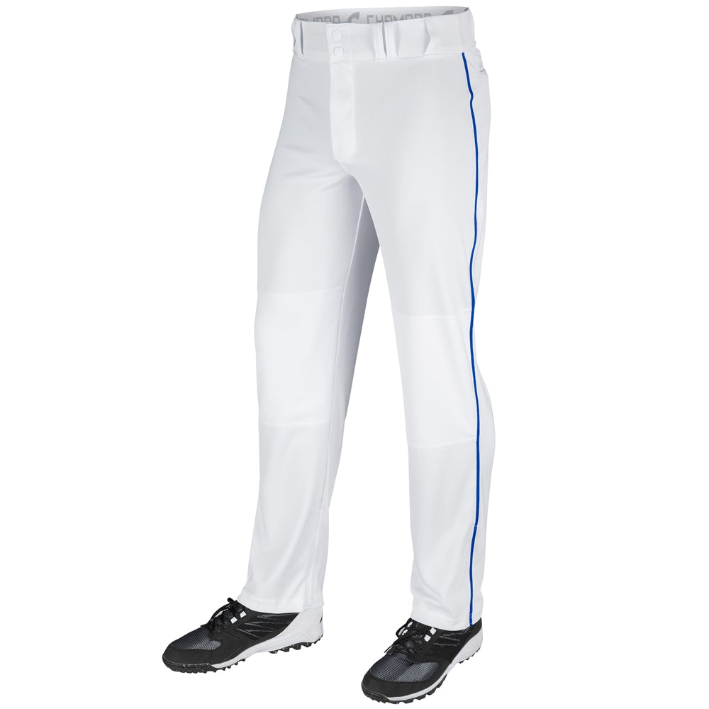 Champro Men's Triple Crown Open Bottom Baseball Pant with Piping Baseball Pants Adult