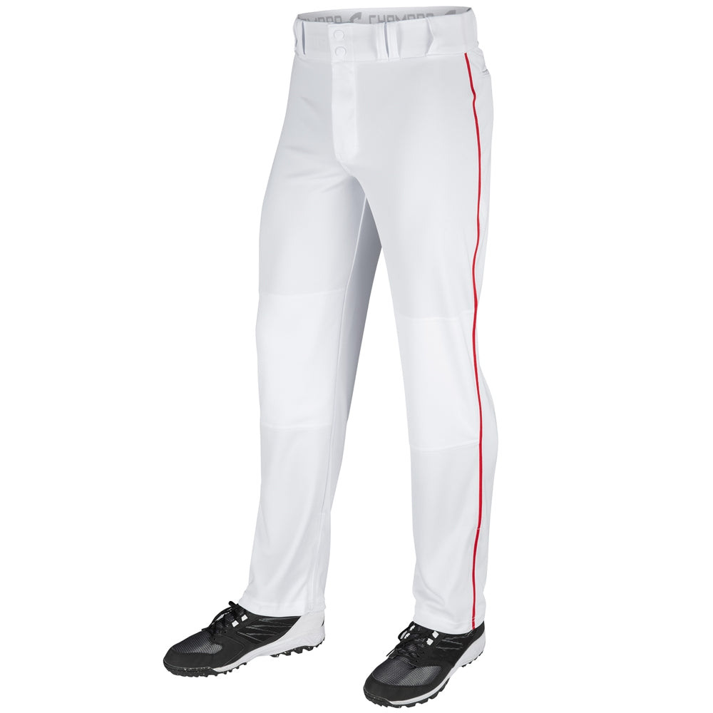 Champro Men's Triple Crown Open Bottom Baseball Pant with Piping Baseball Pants Adult