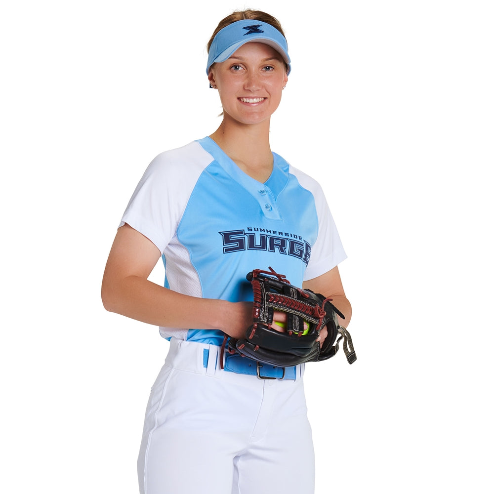 Champro Women's Infinite 2 Button Softball Jersey Softball Jerseys Adult