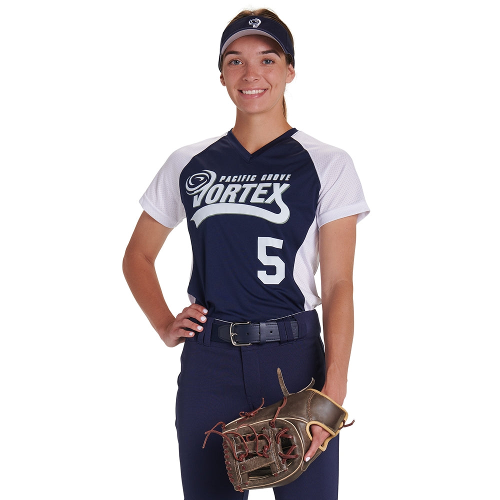 Champro Women's Infinite V-Neck Short Sleeve Jersey Softball Jerseys Adult