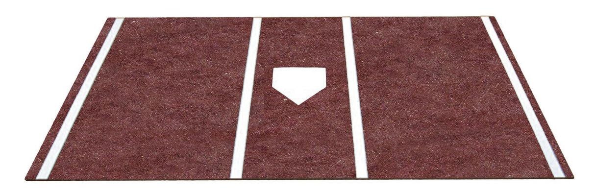 Trigon Sports Pro Baseball Turf Home Plate Mat - 6'x12' Baseball Field Equipment All