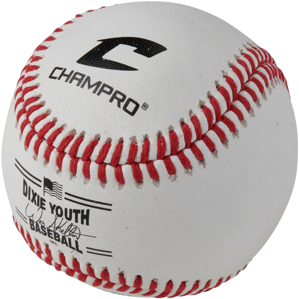 Champro Dixie League Approved - Full Grain Leather Cover - Category 1 Baseball Baseball Baseballs All