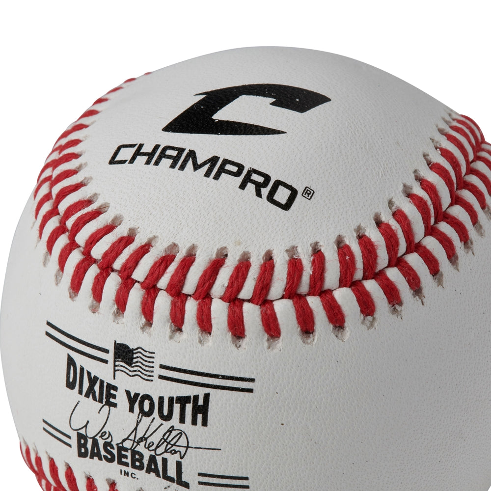 Champro Dixie League Approved - Full Grain Leather Cover - Category 1 Baseball Baseball Baseballs All