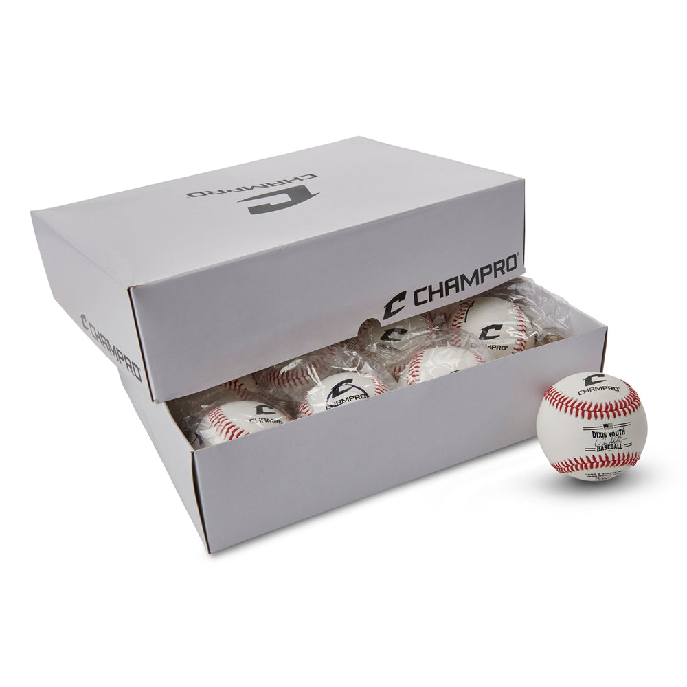 Champro Dixie League Approved - Full Grain Leather Cover - Category 1 Baseball Baseball Baseballs All