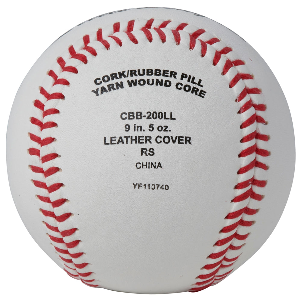 Champro Little League® Game RS - Cushion Cork Core - Full Grain Leather Cover Baseball - Dozen Baseball Baseballs All
