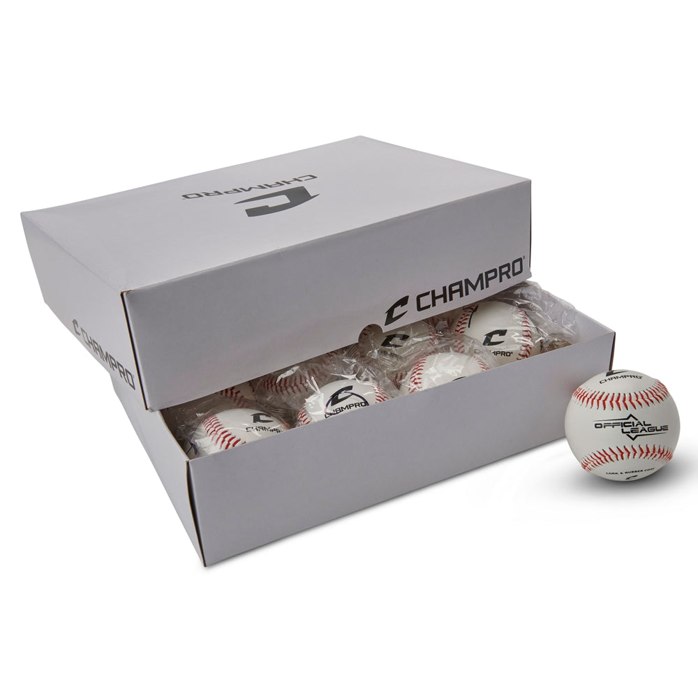 Champro One Dozen Official League Baseballs Baseball Baseballs All