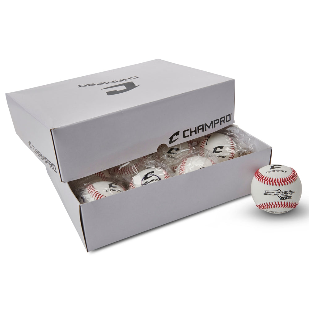 Champro NFHS Official League Baseball - Dozen Baseball Baseballs All