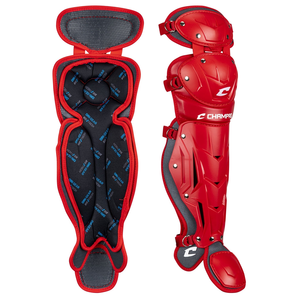 Champro Optimus Pro Senior League 14.5" Leg Guards Baseball Catcher's Protective Equipment All