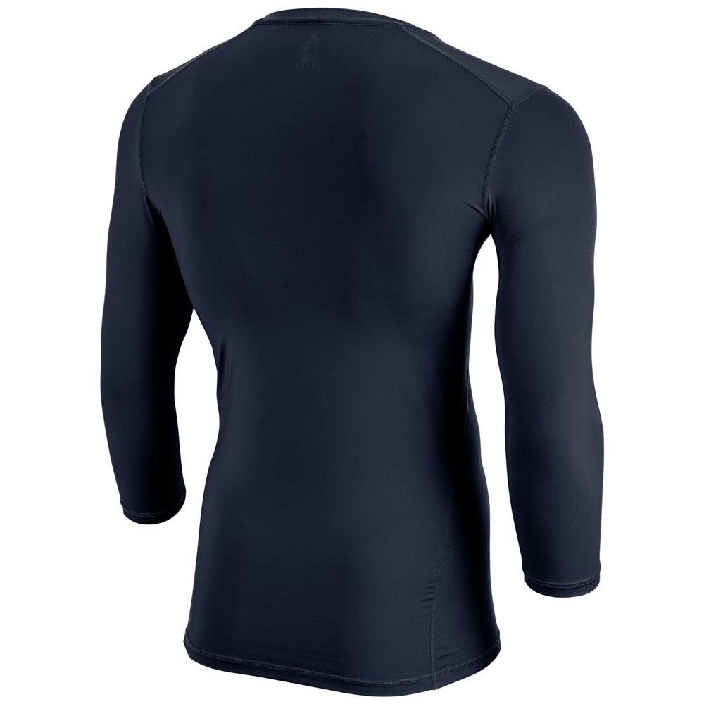 Back view of navy Champro Youth Lightning 2.0 compression 3/4 sleeve jersey
