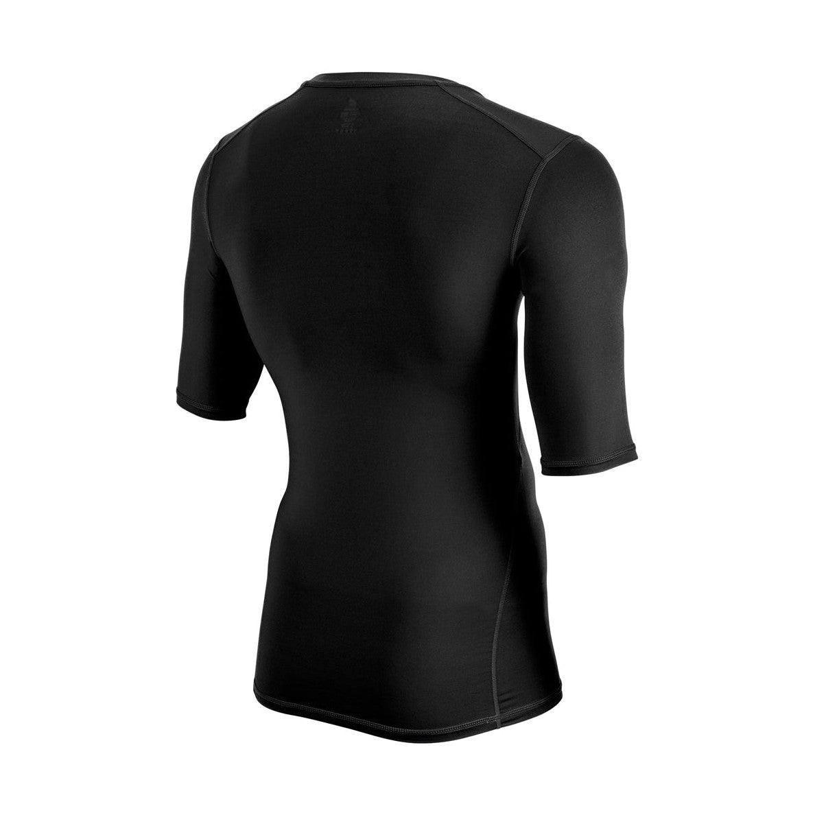 Black Champro Youth Lightning 2.0 compression half sleeve jersey back view