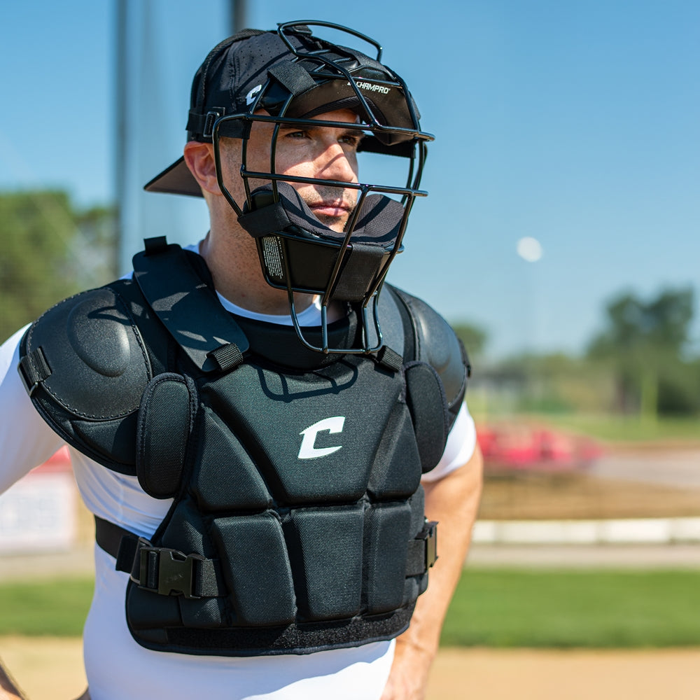 Champro Men's Lightweight 18oz. Umpire Mask Baseball Umpires Gear All