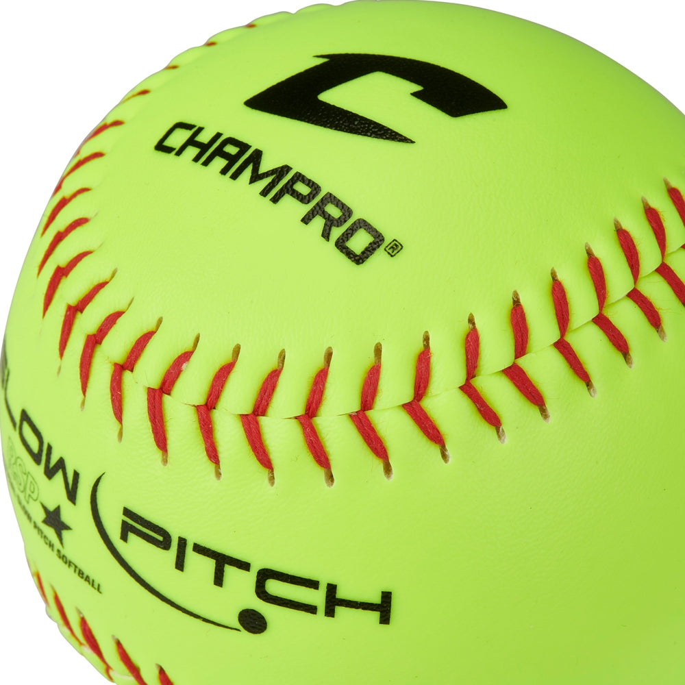 Champro 12" Slowpitch Practice Softball - Dozen Softball Softballs All