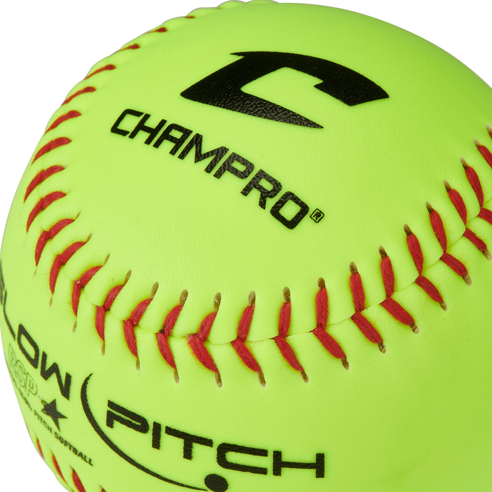 Champro 11" Slowpitch Practice Softball - Dozen Softball Softballs All