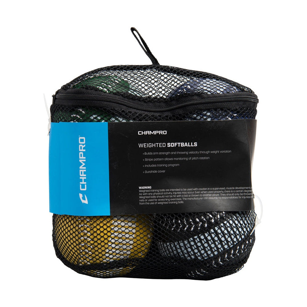 Champro Set of 4 Weighted Training Softballs-4