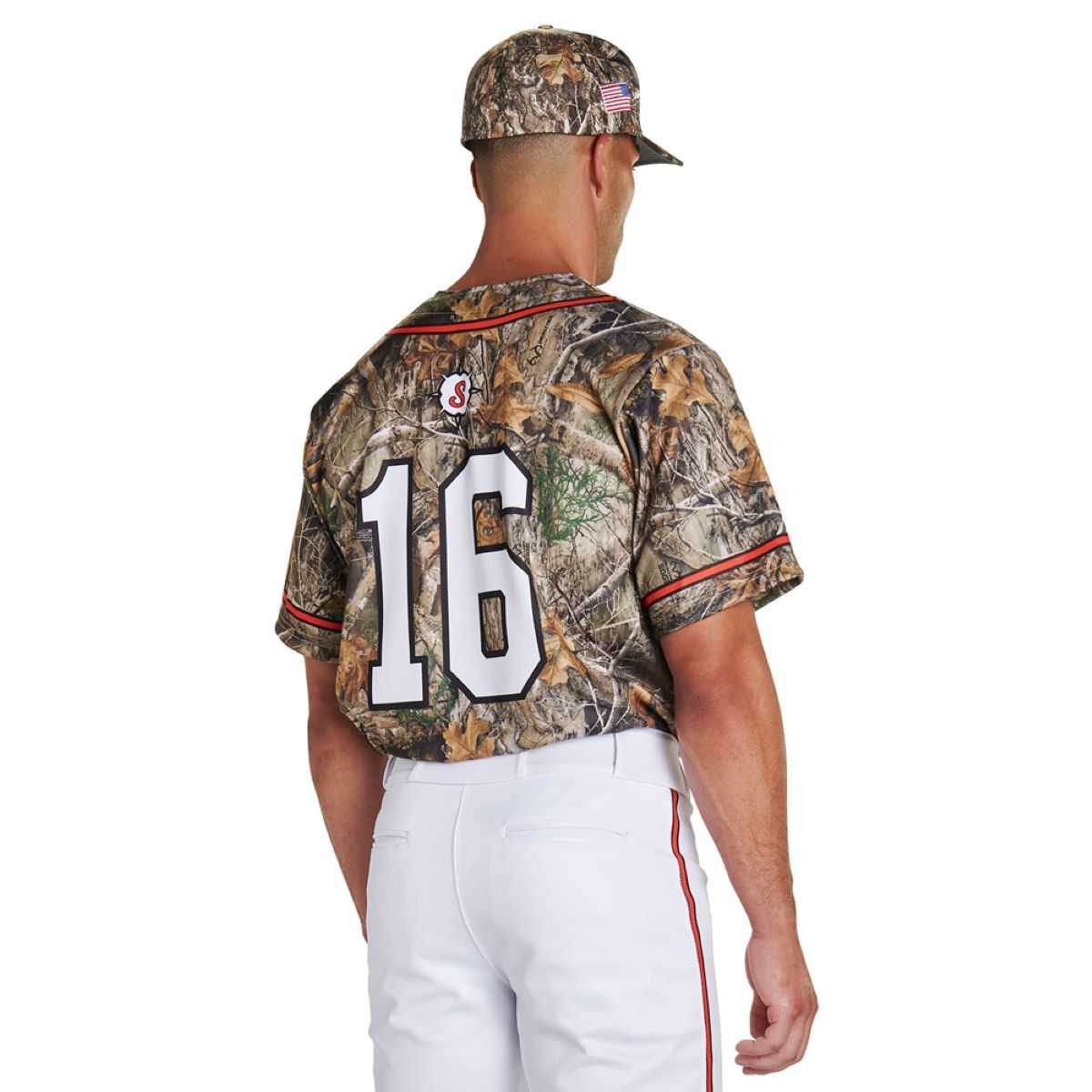 Custom Realtree Patter Full Button Jersey Team Baseball Jerseys