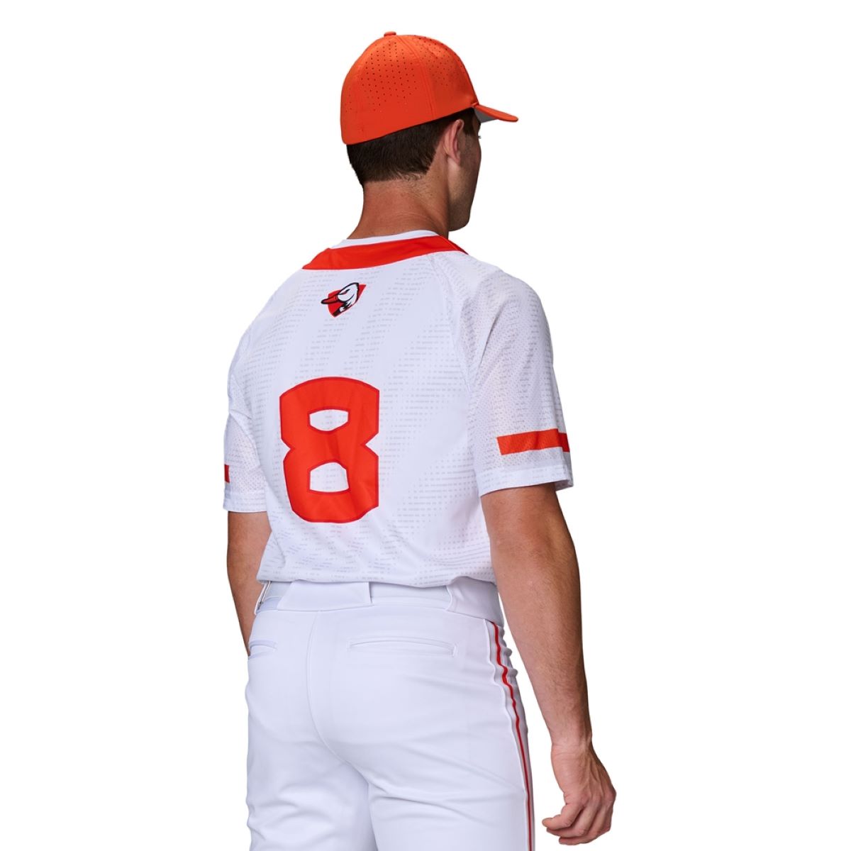 Custom Two Button Pro Neck Fitted Jersey with Mesh Short Sleeve Team Baseball Jerseys
