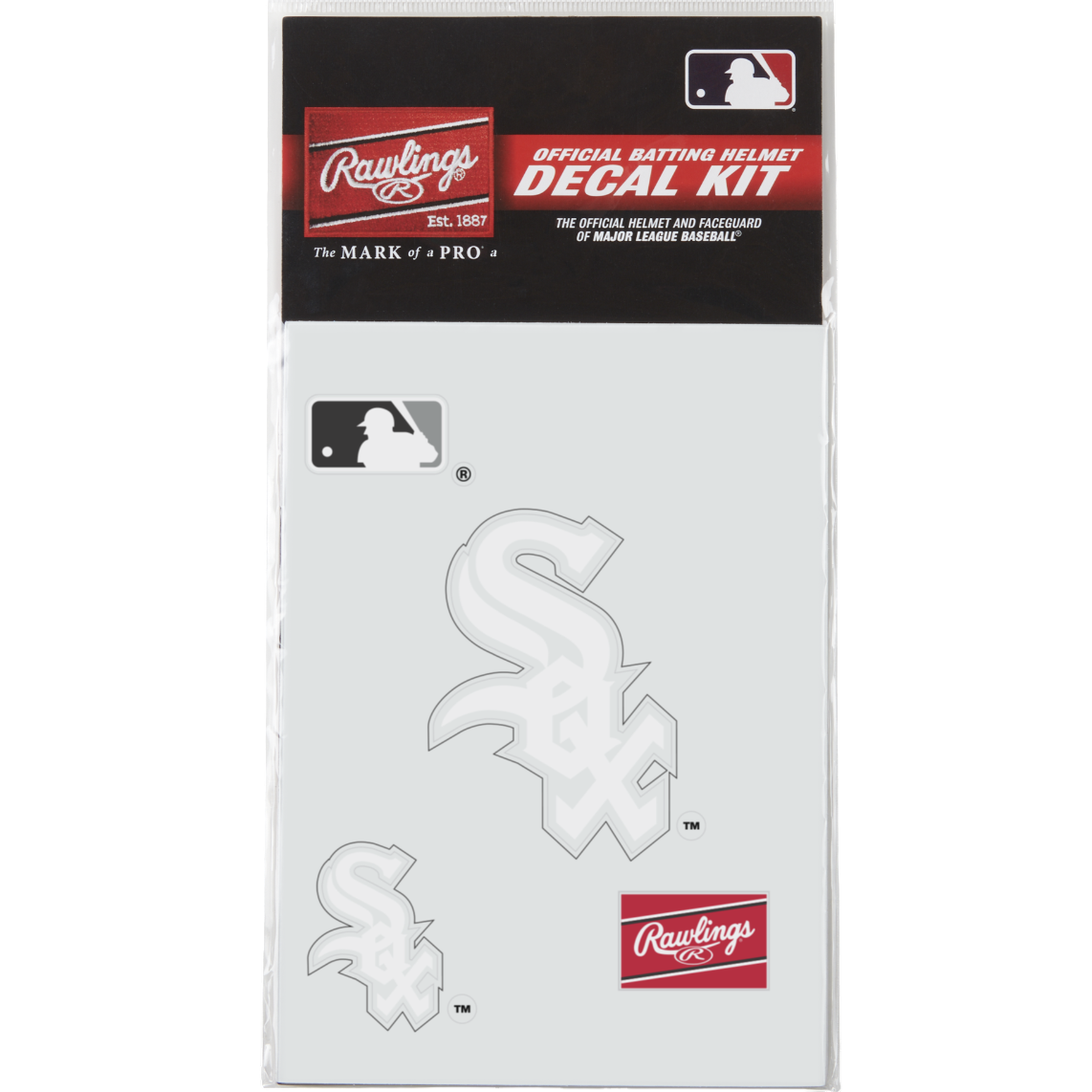 Rawlings MLB Decal Kit Baseball Batting Helmet
