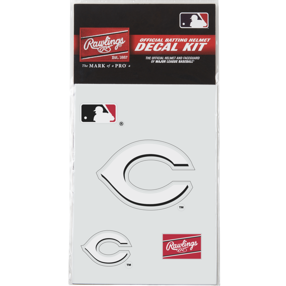 Rawlings MLB Decal Kit Baseball Batting Helmet