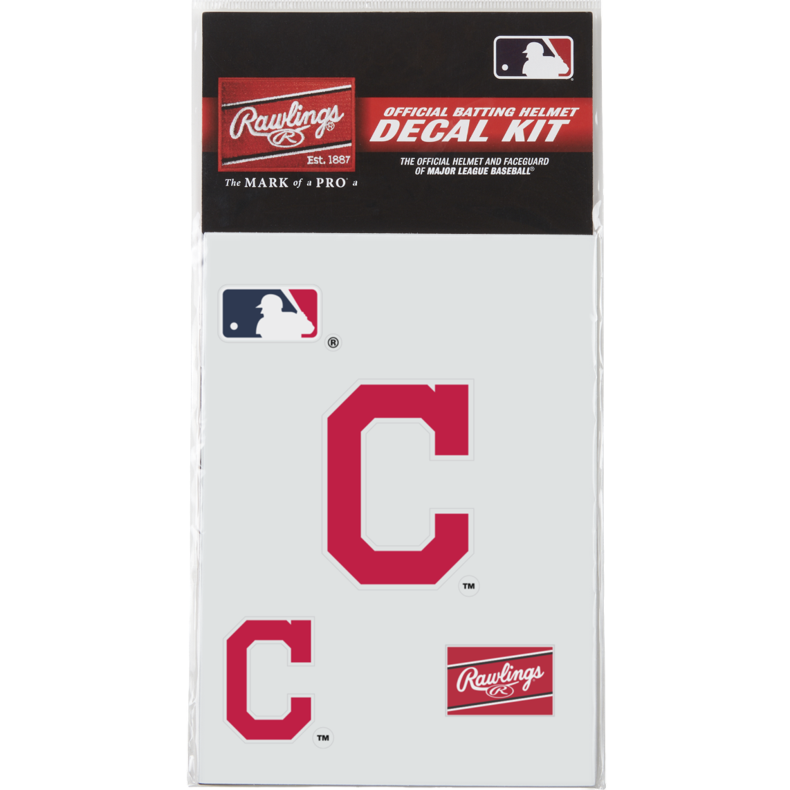 Rawlings MLB Decal Kit Baseball Batting Helmet