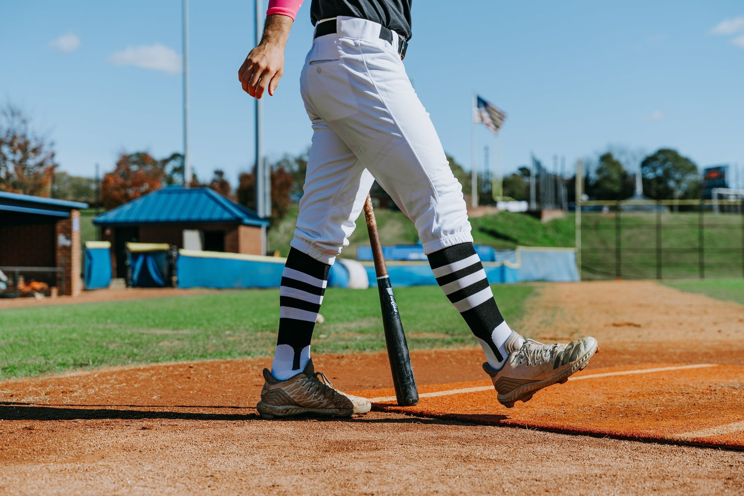 Pear Sox Double Play Knee-High Performance Baseball / Softball Socks