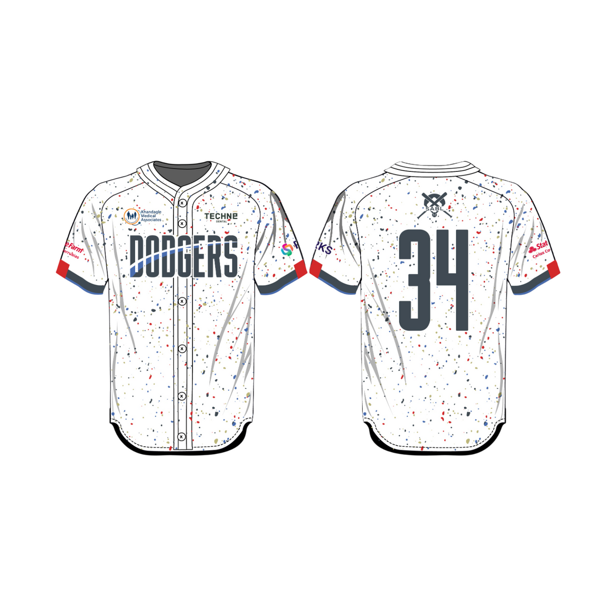 League Outfitters Custom Sublimated Full Button Jersey Team Baseball Jerseys