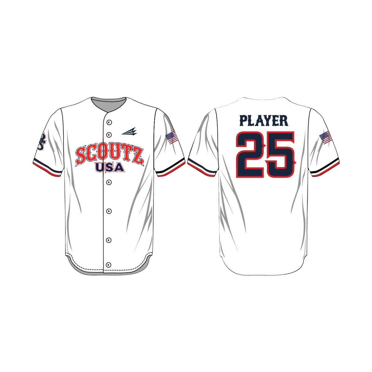 League Outfitters Custom Sublimated Full Button Jersey Team Baseball Jerseys