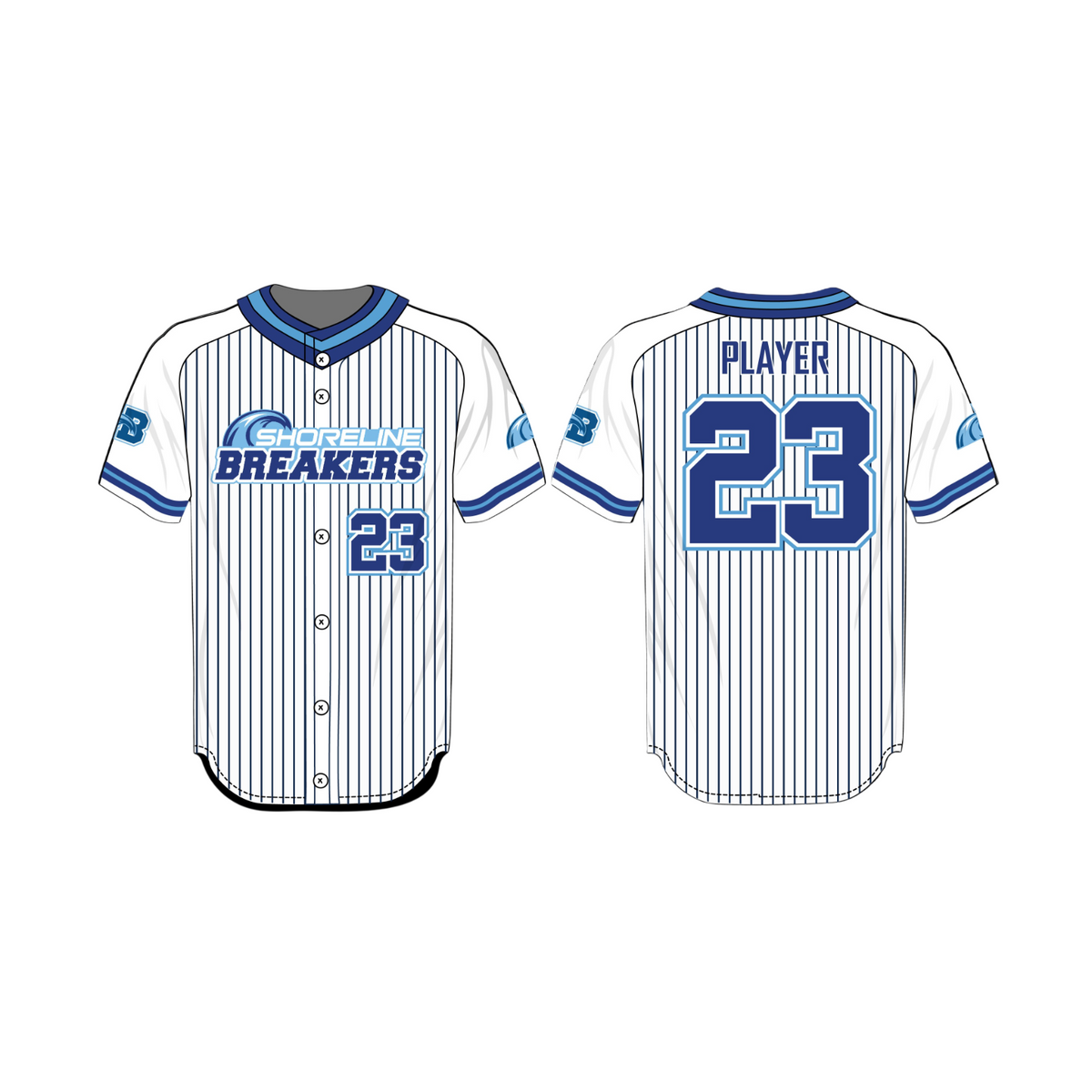League Outfitters Custom Sublimated Full Button Jersey Team Baseball Jerseys