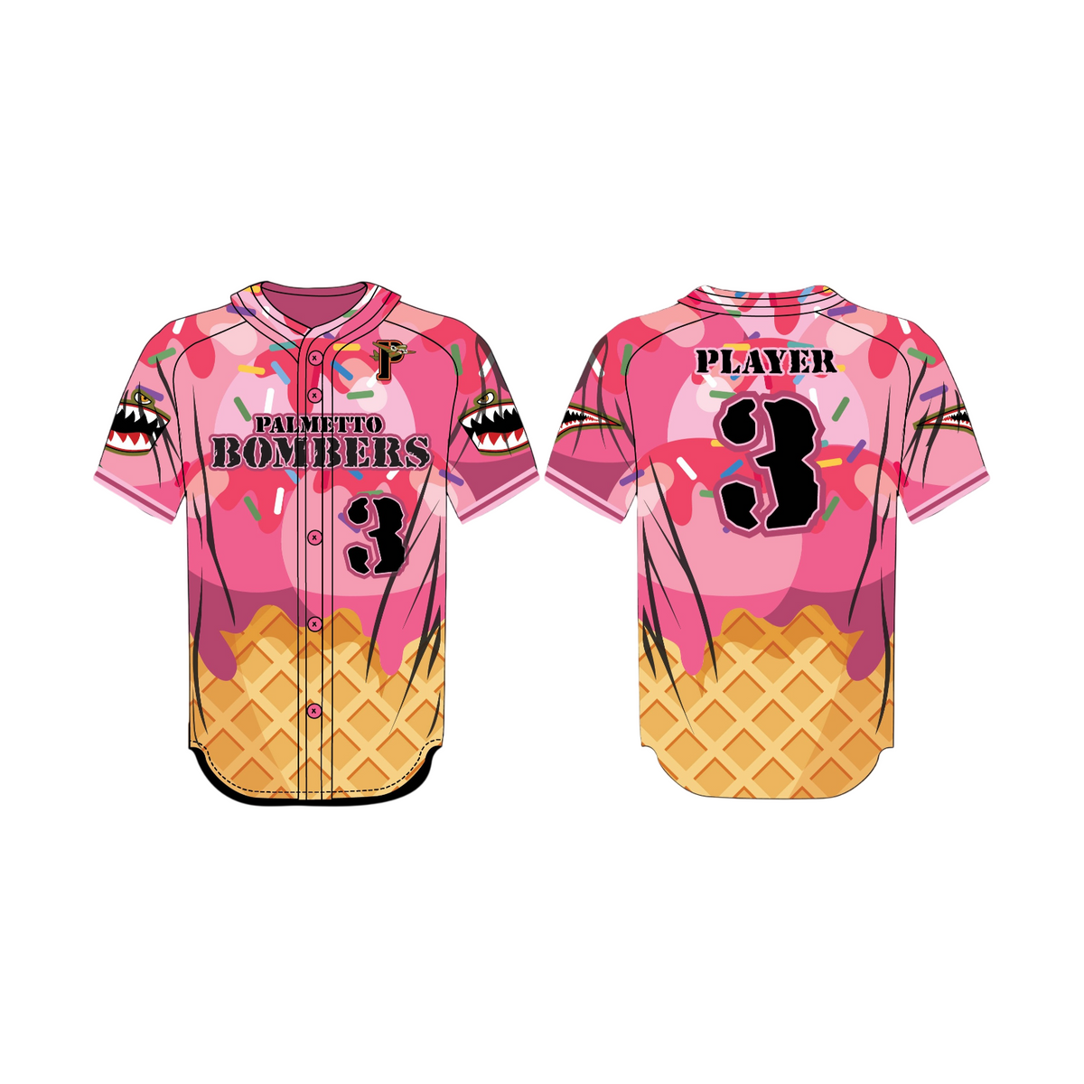 League Outfitters Custom Sublimated Full Button Jersey Team Baseball Jerseys