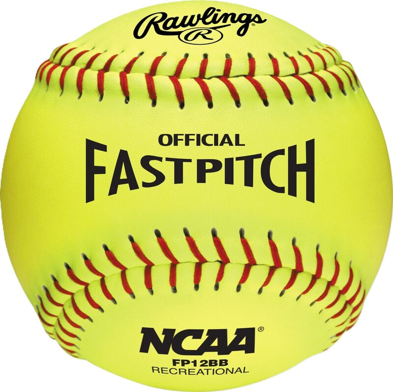 Rawlings 18 Fastpitch Youth Recreation Softballs with 6 Gallon Bucket Combo Softball Softballs All